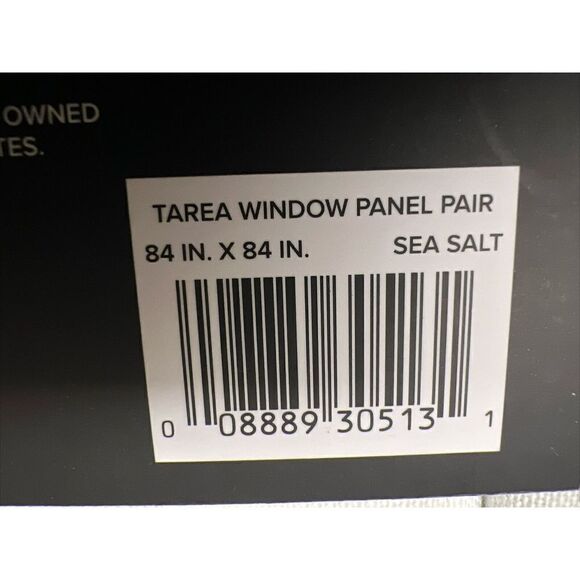 UGG Tarea Set 2 Light Filter Window Panels/Curtains Rod Back Tab Gray Violet 84" - Picture 6 of 7